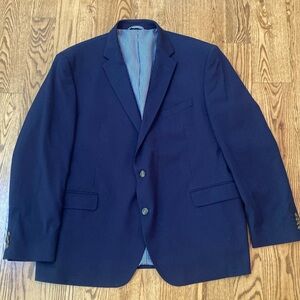 John Bartlett Statements Classic fit sport coat navy EUC 50R business casual